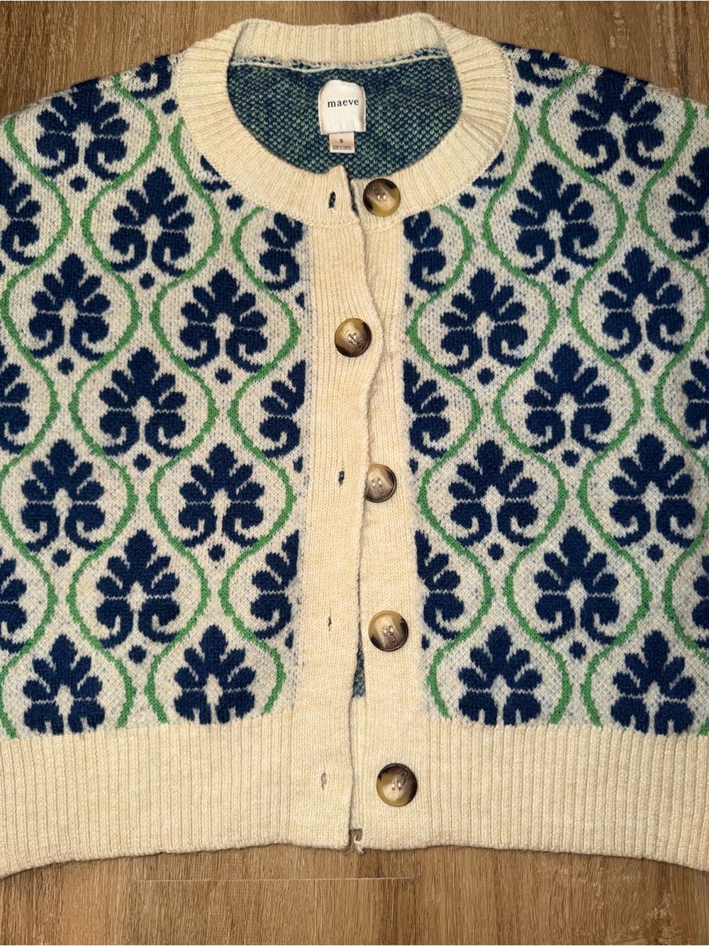 Maeve | Maeve Cream Cardigan - Picture 3 of 6